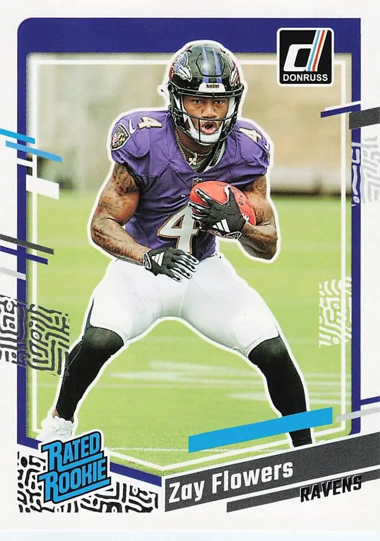 Zay Flowers (RC) 2023 Panini Donruss - Rated Rookie #307 - Football Card Single