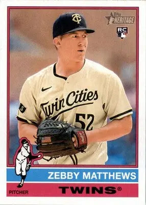 Zebby Matthews - 2025 Topps Heritage - #309 - RC Baseball - Baseball Card Single