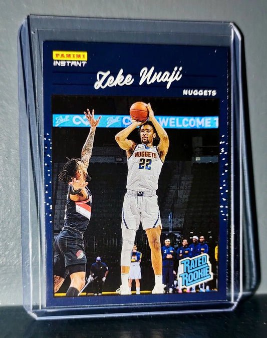 Zeke Nnaji 2020-2021 Panini NBA Instant #22 Rated Rookie Retro Card 1/3558 - Basketball Card Single
