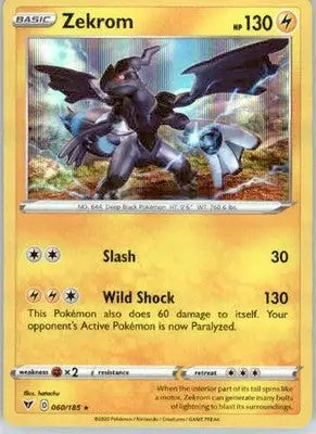 Zekrom - SWSH04: Vivid Voltage - 060/185 - Holo NM - Pokémon Card Single