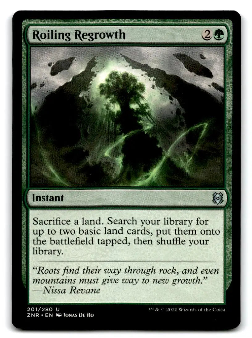 Zendikar Rising #201 Roiling Regrowth - Magic Card Single