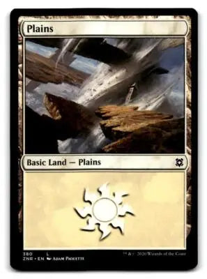 Zendikar Rising #380 Plains - Magic Card Single