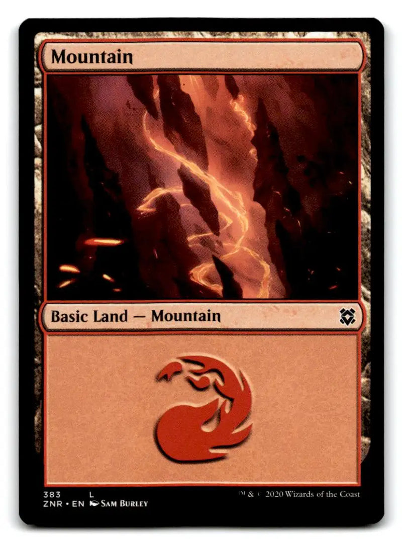 Zendikar Rising #383 Mountain - Magic Card Single