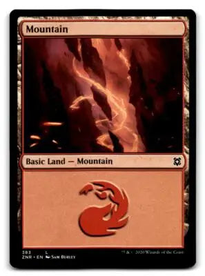 Zendikar Rising #383 Mountain - Magic Card Single