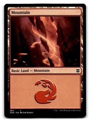 Zendikar Rising #383 Mountain - Magic Card Single
