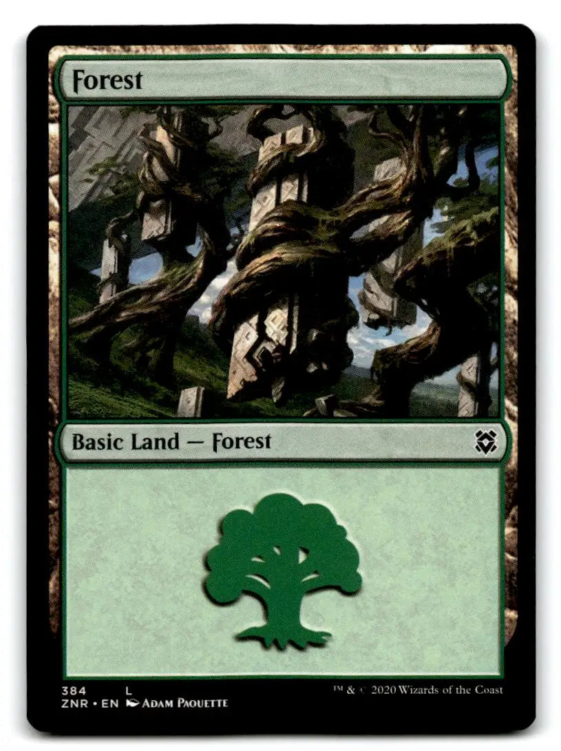 Zendikar Rising #384 Forest - Magic Card Single