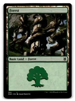 Zendikar Rising #384 Forest - Magic Card Single