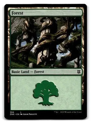 Zendikar Rising #384 Forest - Magic Card Single