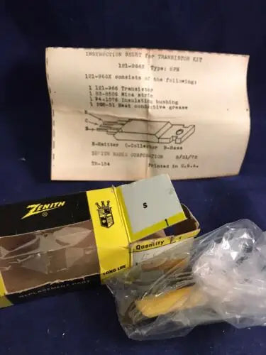 Zenith Transistor Kit 121-966X 2051-51 NOS in box for electronic repairs and upgrades