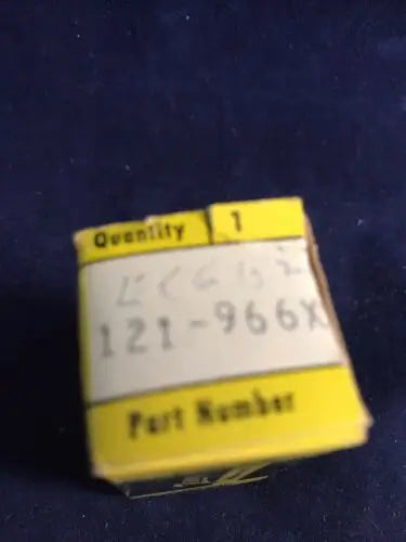 Small yellow and white part box from Zenith Transistor Kit 121-966X 2051-51 NOS