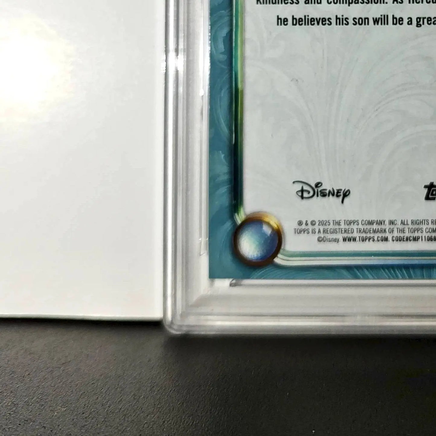 Zeus 2025 Topps Disney Wonder #134 Diamond Card Hercules PSA PSA 9 - Non-Sports Card Single