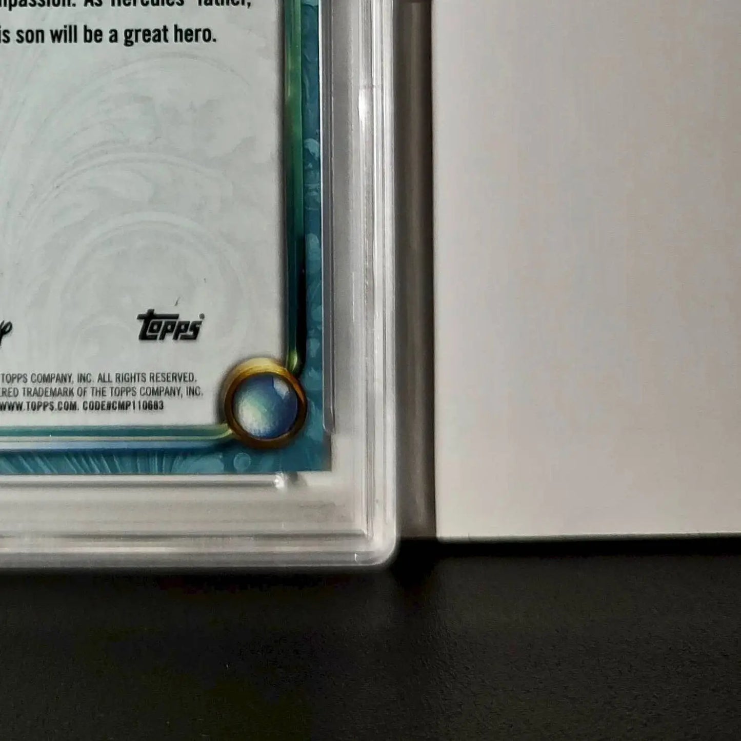 Zeus 2025 Topps Disney Wonder #134 Diamond Card Hercules PSA PSA 9 - Non-Sports Card Single
