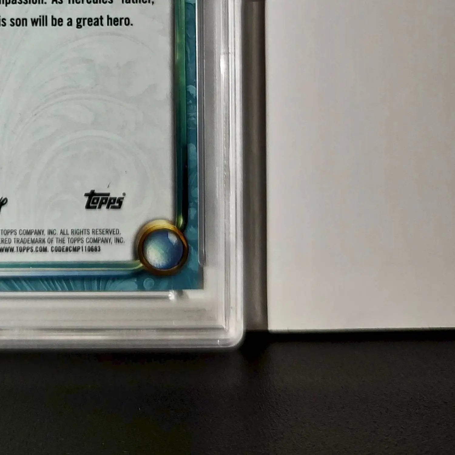Zeus 2025 Topps Disney Wonder #134 Diamond Card Hercules PSA PSA 9 - Non-Sports Card Single