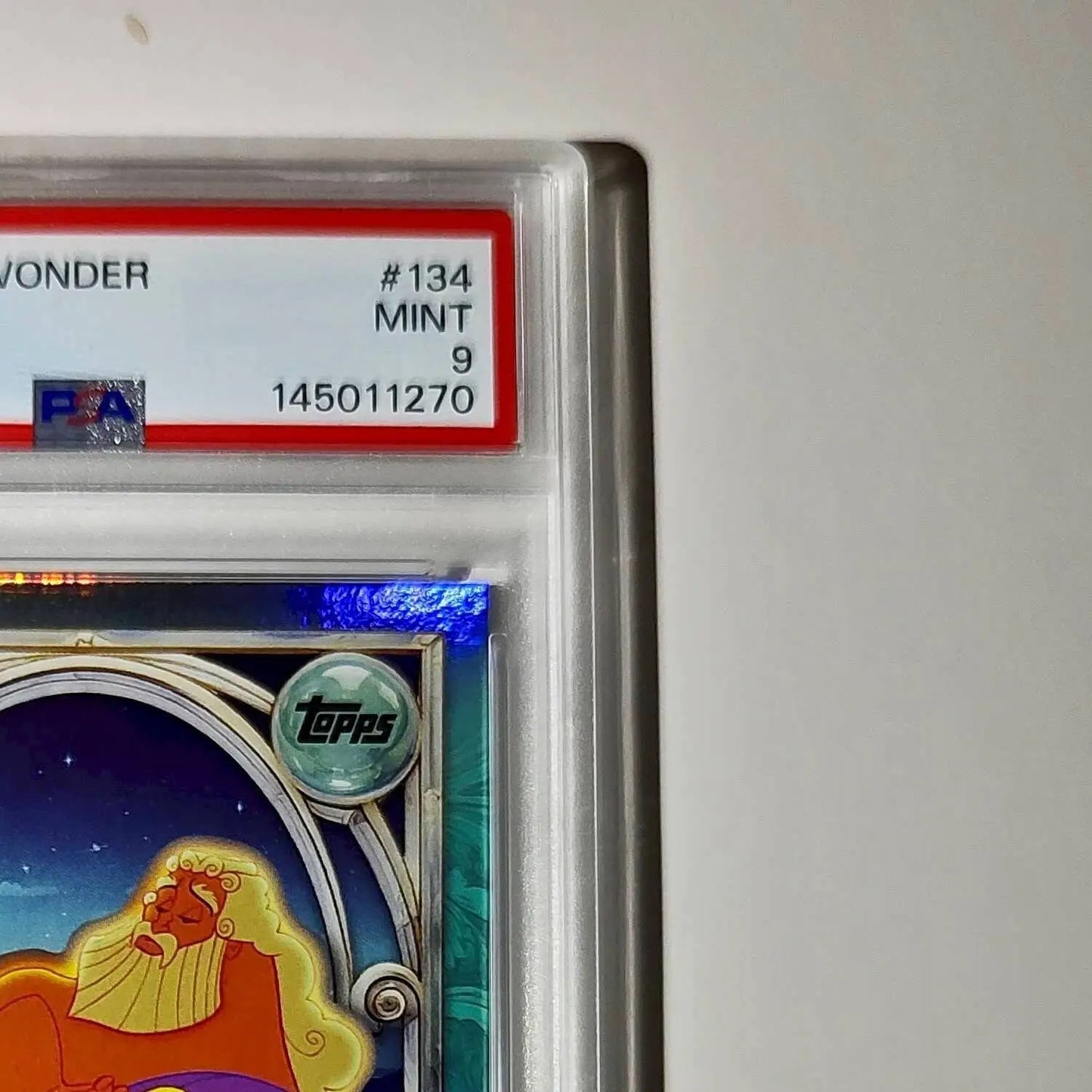Zeus 2025 Topps Disney Wonder #134 Diamond Card Hercules PSA PSA 9 - Non-Sports Card Single
