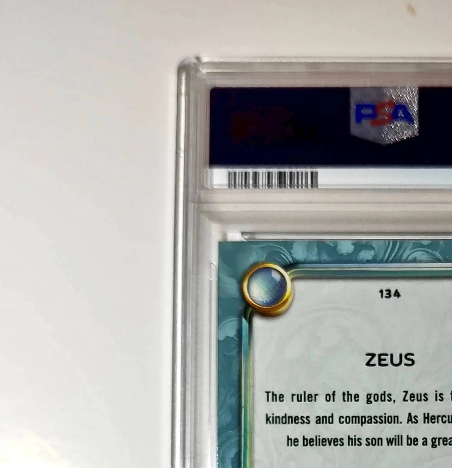 Zeus 2025 Topps Disney Wonder #134 Diamond Card Hercules PSA PSA 9 - Non-Sports Card Single