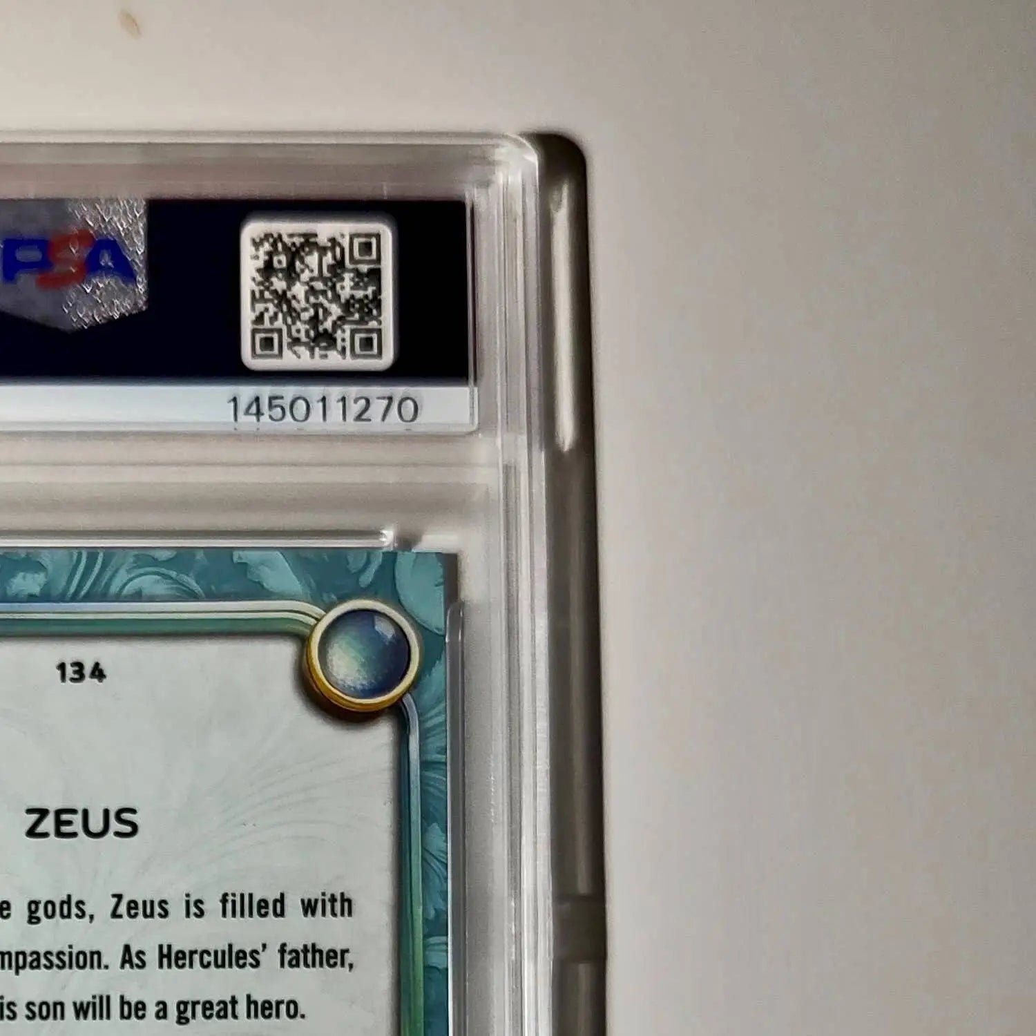 Zeus 2025 Topps Disney Wonder #134 Diamond Card Hercules PSA PSA 9 - Non-Sports Card Single
