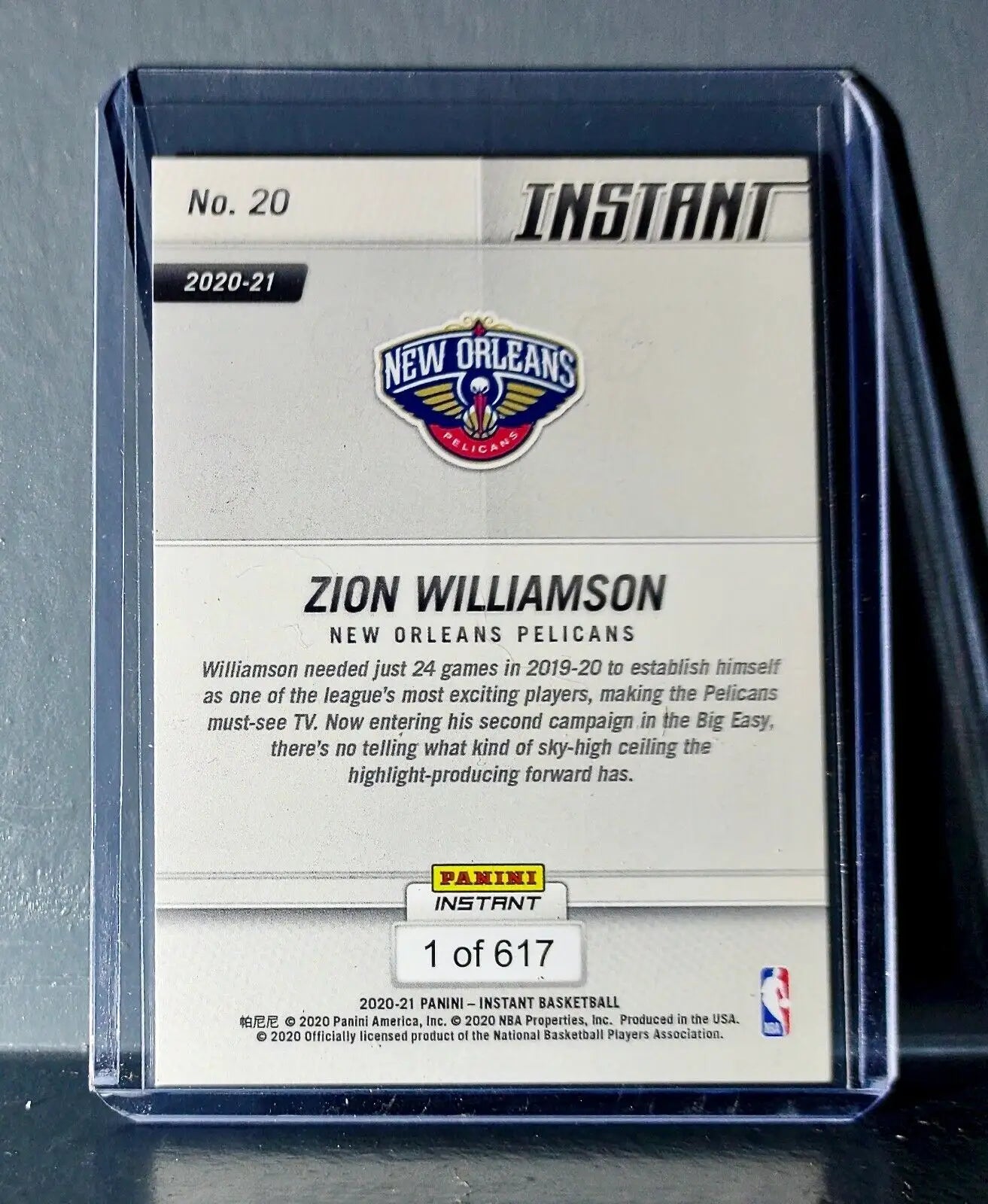 Zion Williamson 2020-21 Panini NBA Tip-Off #20 Basketball Card 1 of 617 - Basketball Card Single