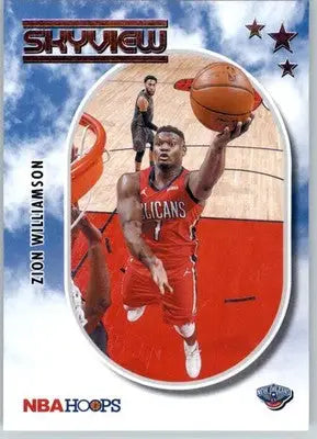 Zion Williamson - 2021-22 Hoops - #25 - Skyview Holo Basketball - Basketball Card Single