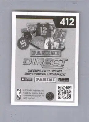 Zion Williamson - 2021-22 Panini NBA Sticker & Card Collection - #412 - Basketball Card Single