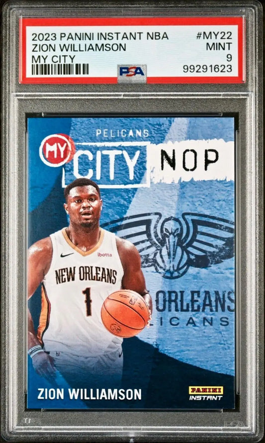 Zion Williamson 2023 Panini MyCity NBA #MY-22 Basketball Card PSA 9 Mint - Basketball Card Single
