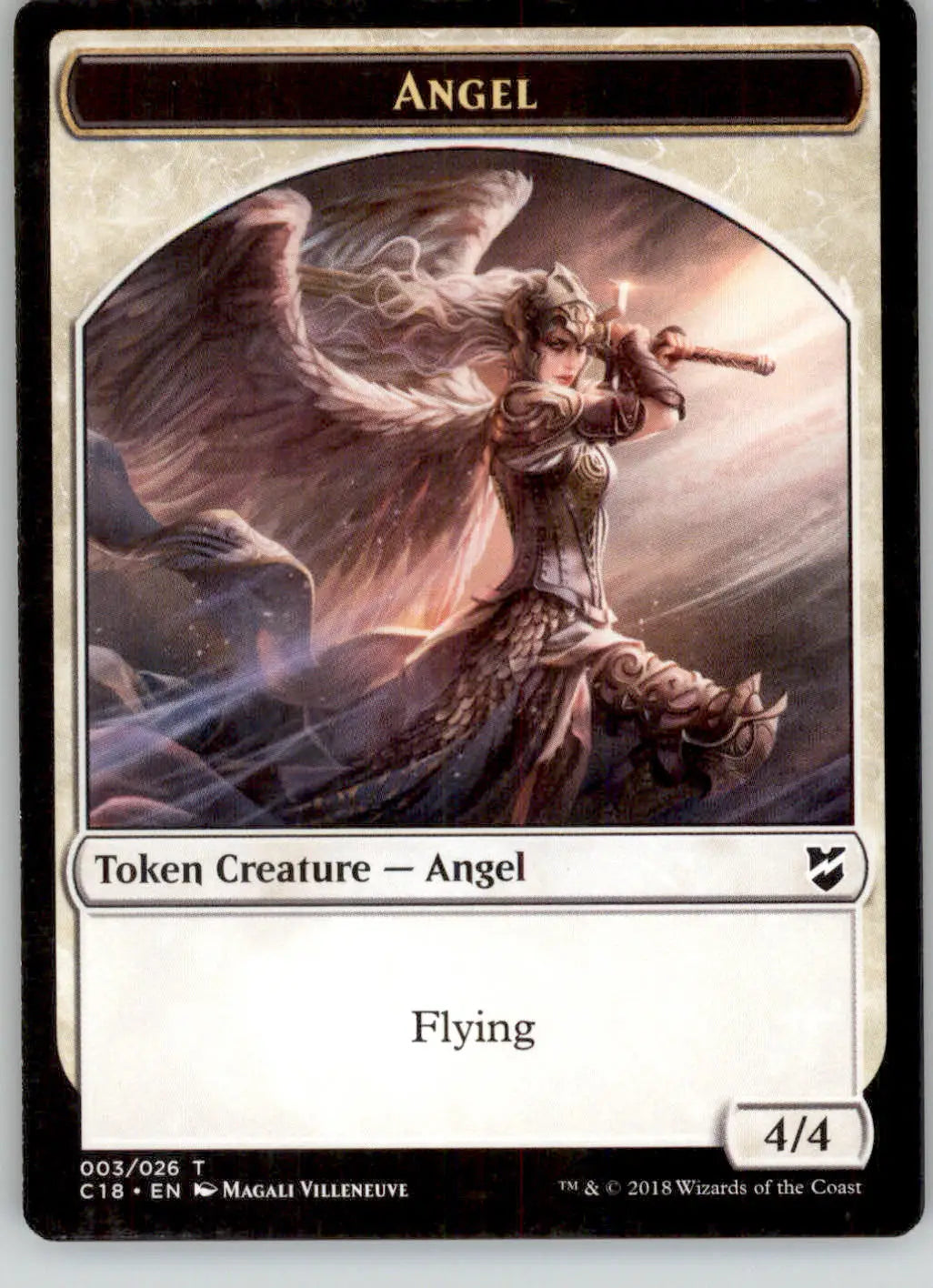 Zombie // Angel Token - Commander 2018 - 9 // 3 - NM Magic: The Gathering - Magic Card Single