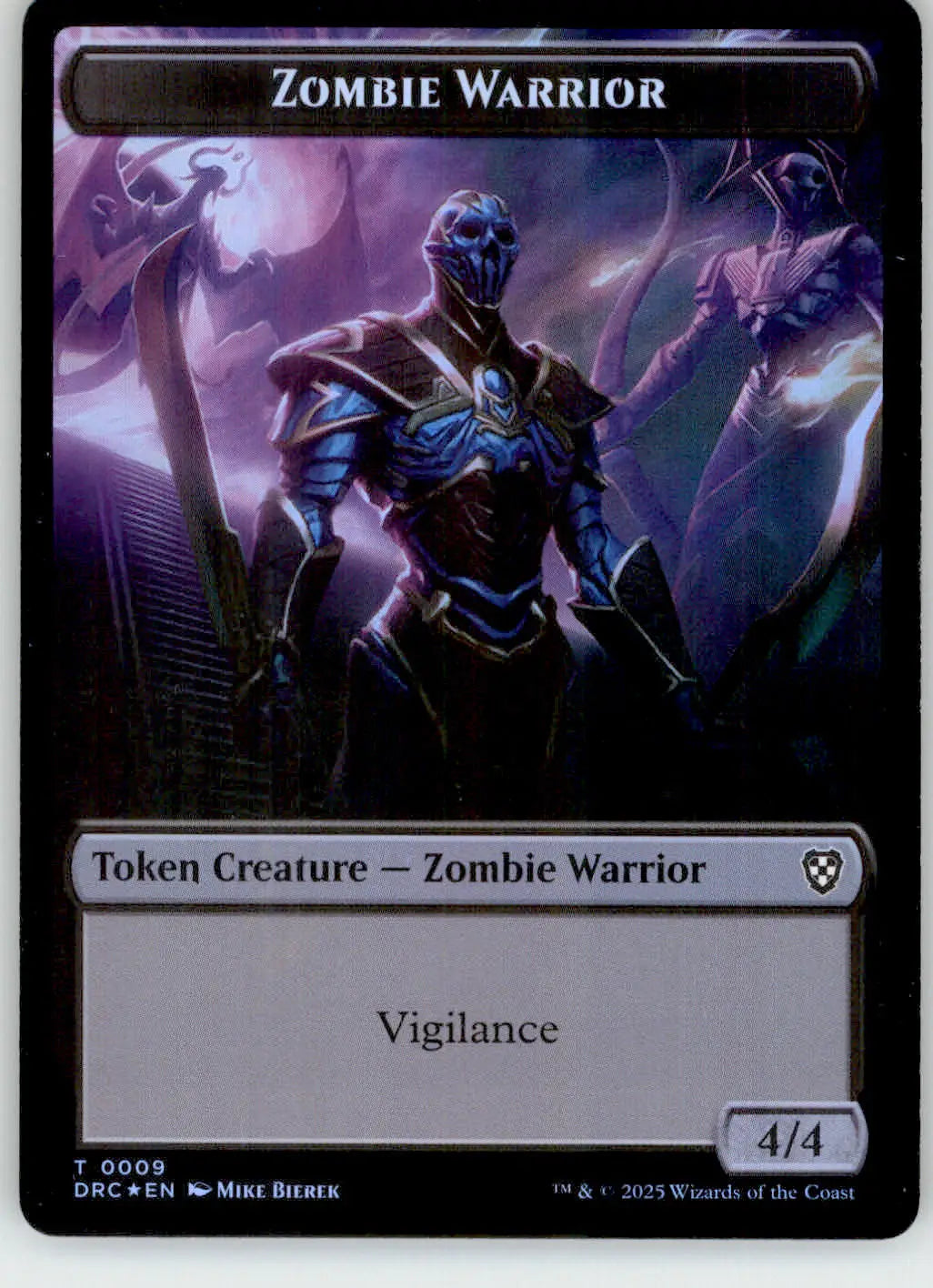 Zombie Army // Zombie Warrior Token Commander: Aetherdrift 8 // 9 Foil NM Magic
