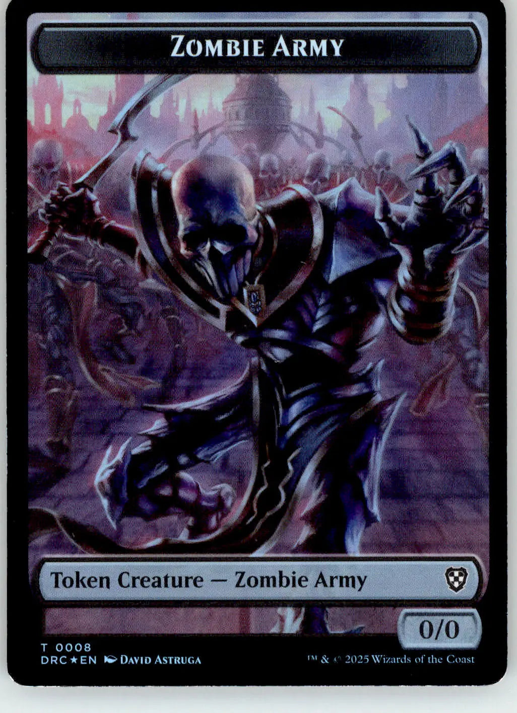Zombie Army // Zombie Warrior Token Commander: Aetherdrift 8 // 9 Foil NM Magic