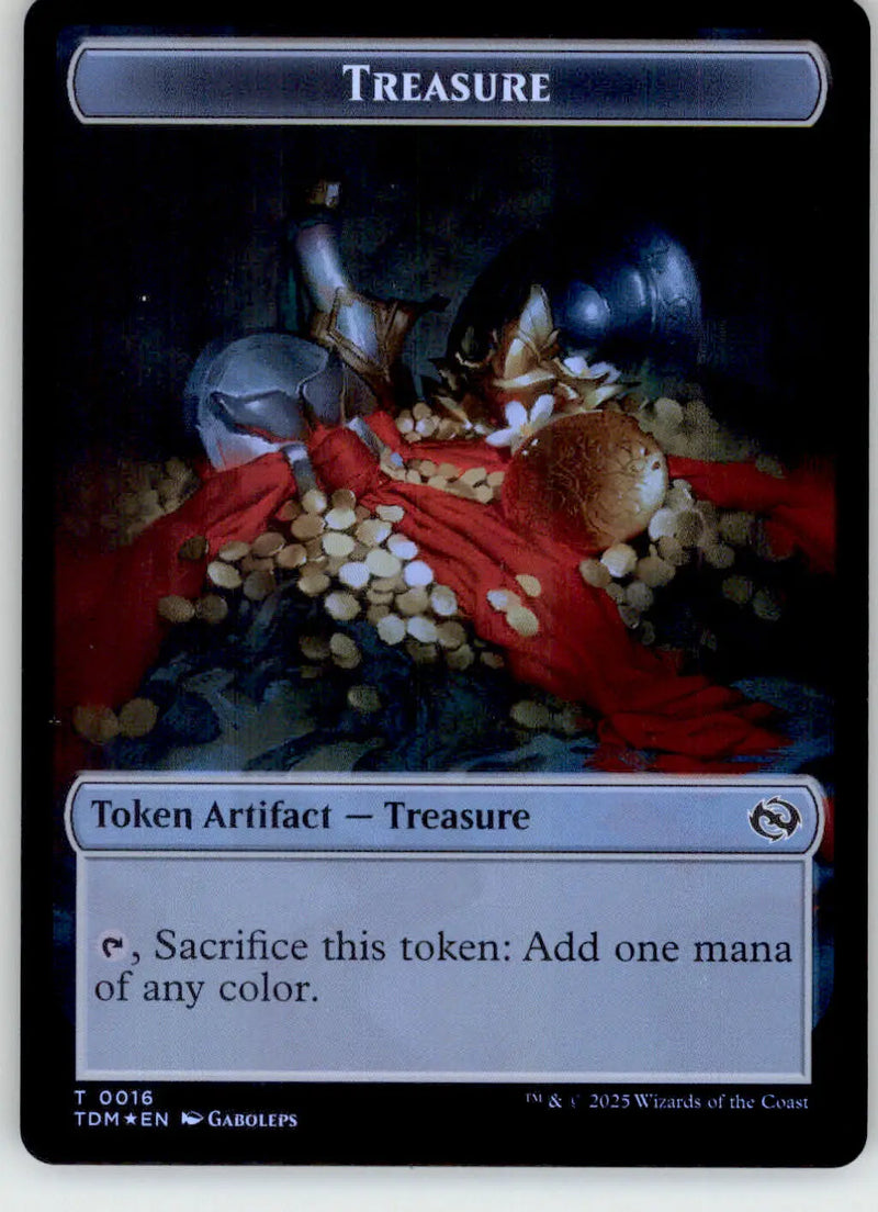 Zombie Druid // Treasure Token - Tarkir: Dragonstorm - 10 // 16 - Foil NM Magic