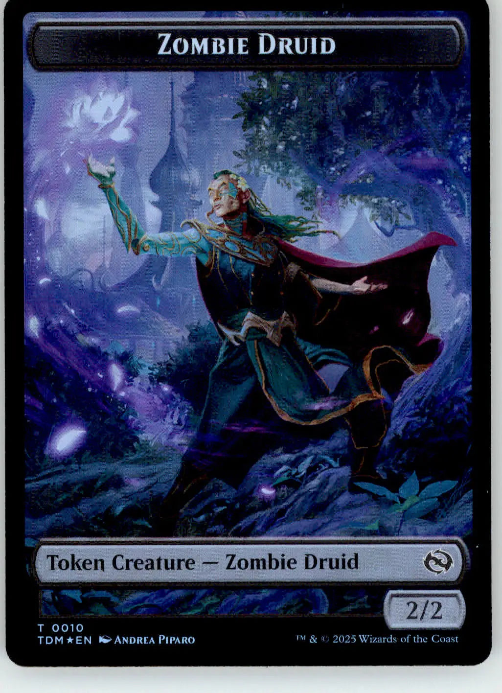 Zombie Druid // Treasure Token - Tarkir: Dragonstorm - 10 // 16 - Foil NM Magic