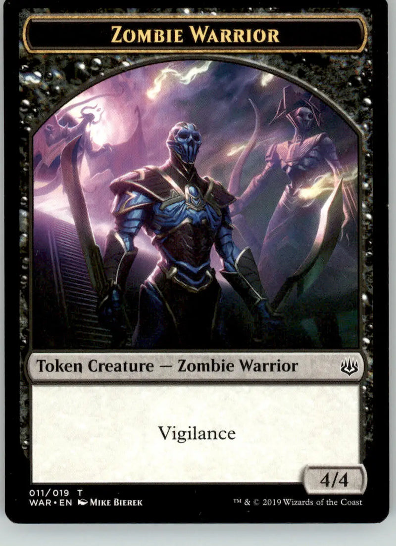Zombie Warrior Token - War of the Spark - 11 - LP Magic: The Gathering
