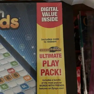 Board game box for Words with Friends with digital value pack, perfect friends board game