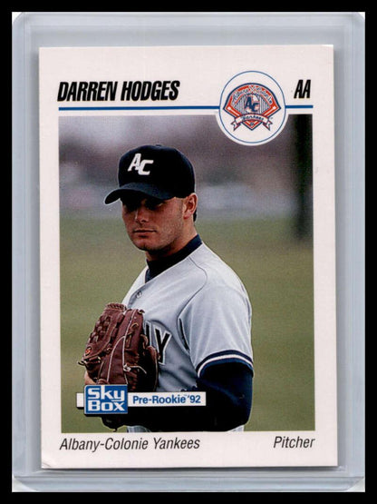 1992 Skybox AA #5 Darren Hodges Albany-Colonie Yankees NM-MT Baseball Card Image 1