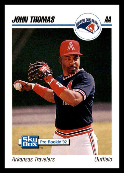 1992 Skybox AA #20 John Thomas Arkansas Travelers NM-MT Baseball Card Image 1