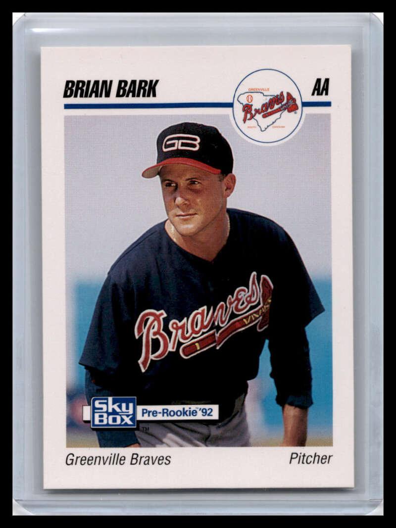 1992 Skybox AA #97 Brian Bark Greenville Braves NM-MT Baseball Card Image 1