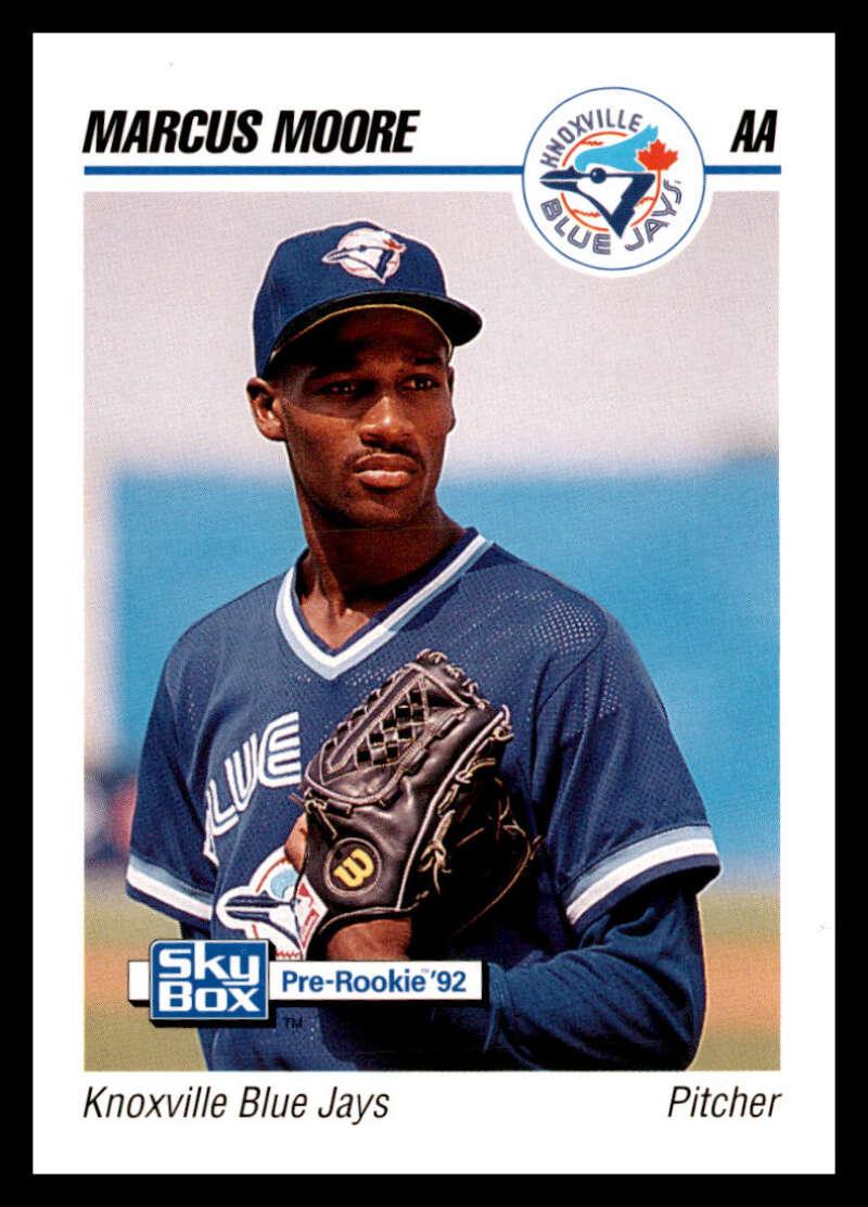 1992 Skybox AA #163 Marcus Moore Knoxville Blue Jays NM-MT Baseball Card Image 1
