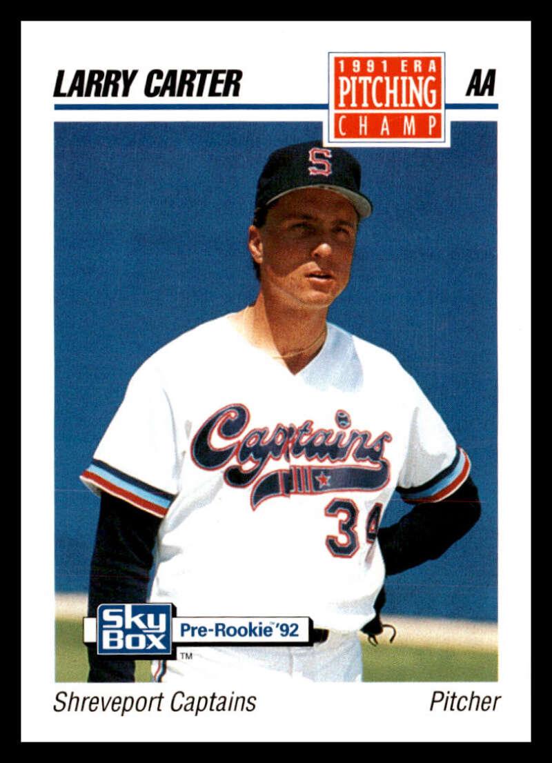 1992 Skybox AA #294 Larry Carter Shreveport Captains NM-MT Baseball Card Image 1