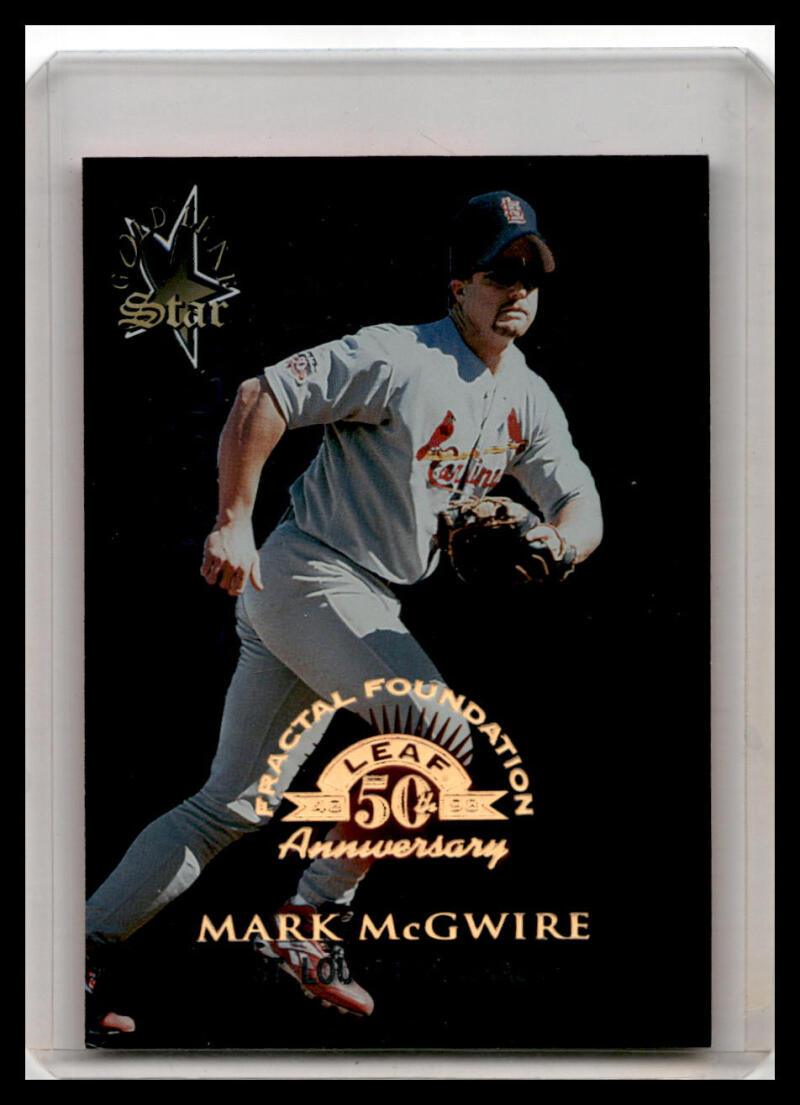 1998 Leaf #171 Mark McGwire Fractal Foundations NM-MT Baseball Card Image 1