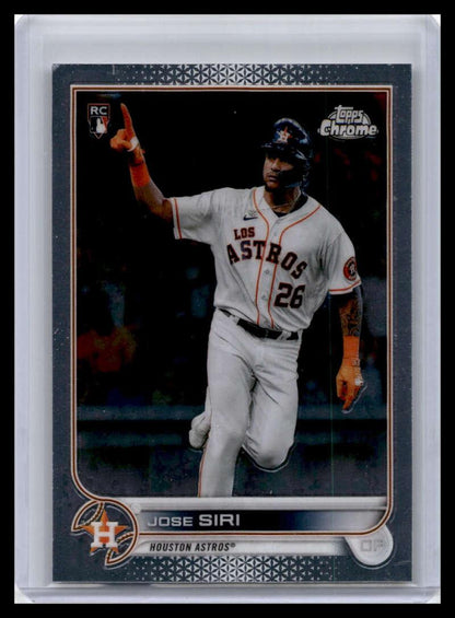 2022 Topps Chrome #204 Jose Siri NM-MT Houston Astros Baseball Card Image 1