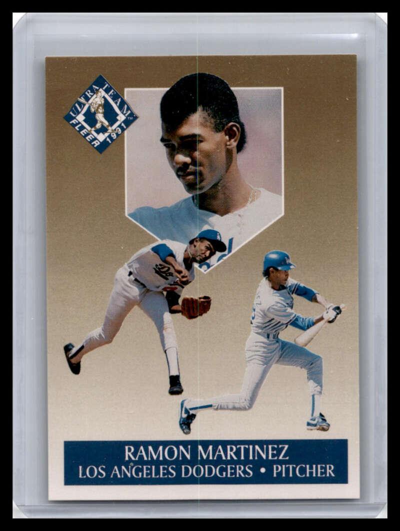 1991 Ultra #7 Ramon Martinez NM-MT Los Angeles Dodgers Baseball Card Image 1