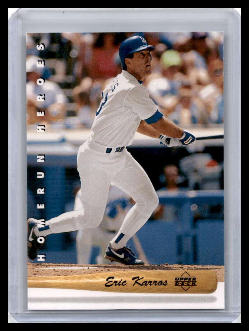1993 Upper Deck #HR19 Eric Karros NM-MT Los Angeles Dodgers Baseball Card Image 1
