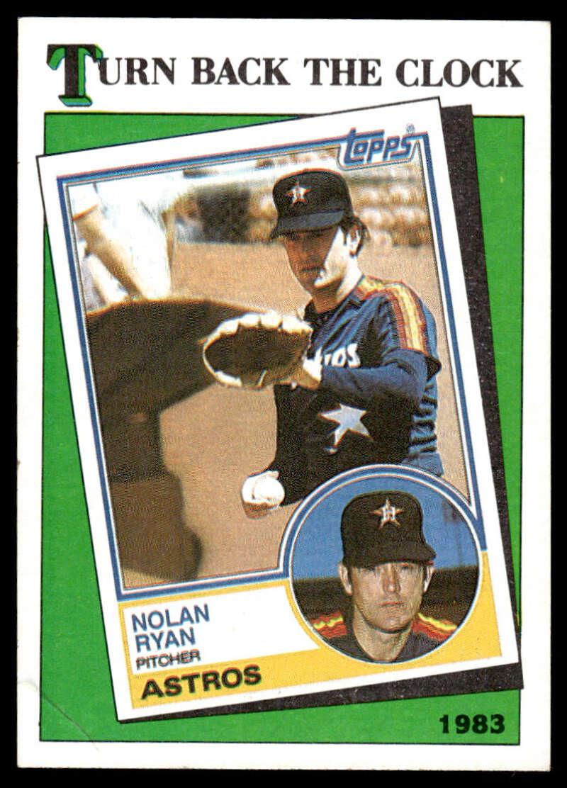 1988 Topps #661 Nolan Ryan EX/NM Houston Astros Baseball Card Image 1