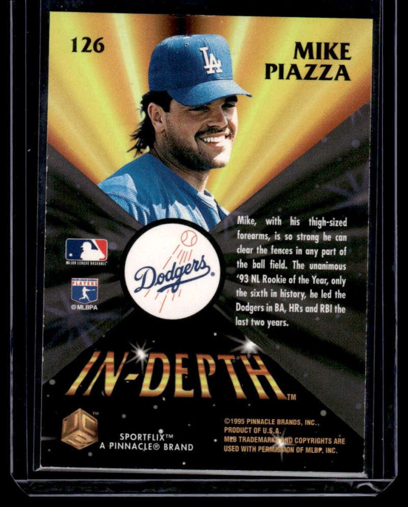 1995 Sportflix UC3 #126 Mike Piazza EX/NM Los Angeles Dodgers Baseball Card Image 2