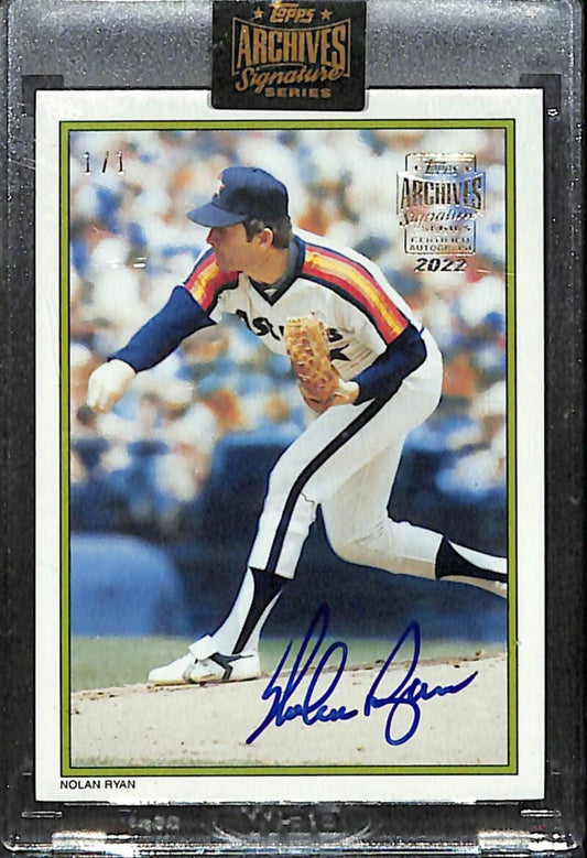 2022 Topps Archives Signatures #45 Nolan Ryan NM-MT Auto 1/1 Houston Astros Baseball Card - TradingCardsMarketplace.com