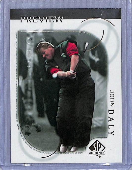 2001 Upper Deck SP Authentic Preview #1 John Daly NM-MT Golf Card  Image 1