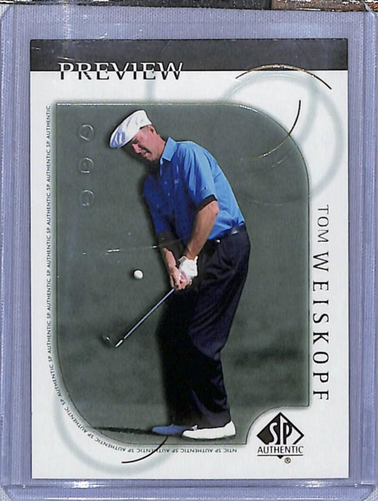 2001 Upper Deck SP Authentic Preview #7 Tom Weiskopf NM-MT Golf Card  Image 1