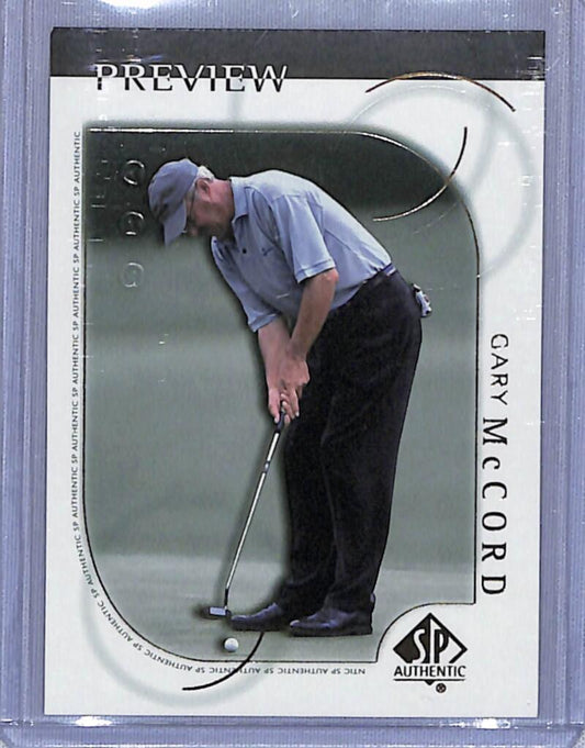 2001 Upper Deck SP Authentic Preview #12 Gary McCord NM-MT Golf Card  Image 1