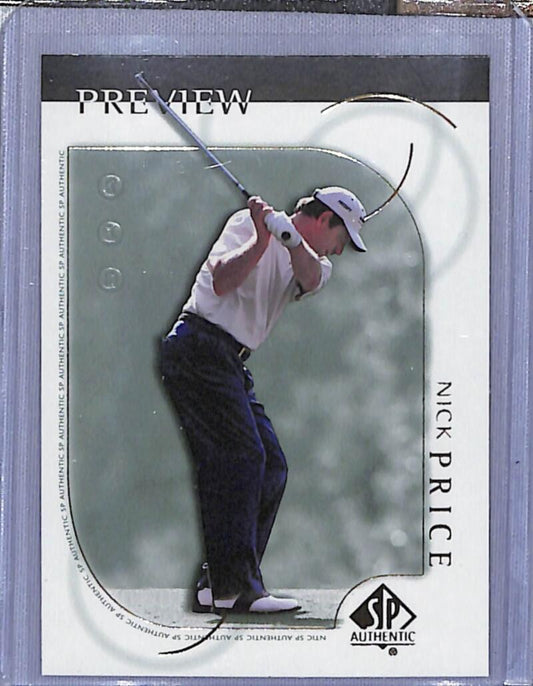 2001 Upper Deck SP Authentic Preview #13 Nick Price NM-MT Golf Card  Image 1