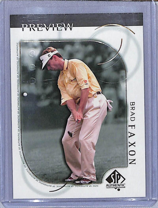 2001 Upper Deck SP Authentic Preview #16 Brad Faxon NM-MT Golf Card  Image 1