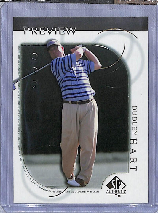 2001 Upper Deck SP Authentic Preview #17 Dudley Hart NM-MT Golf Card  Image 1