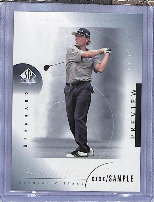2001 Upper Deck SP Authentic Preview #28 Bernhard Langer NM-MT Golf Card  Image 1